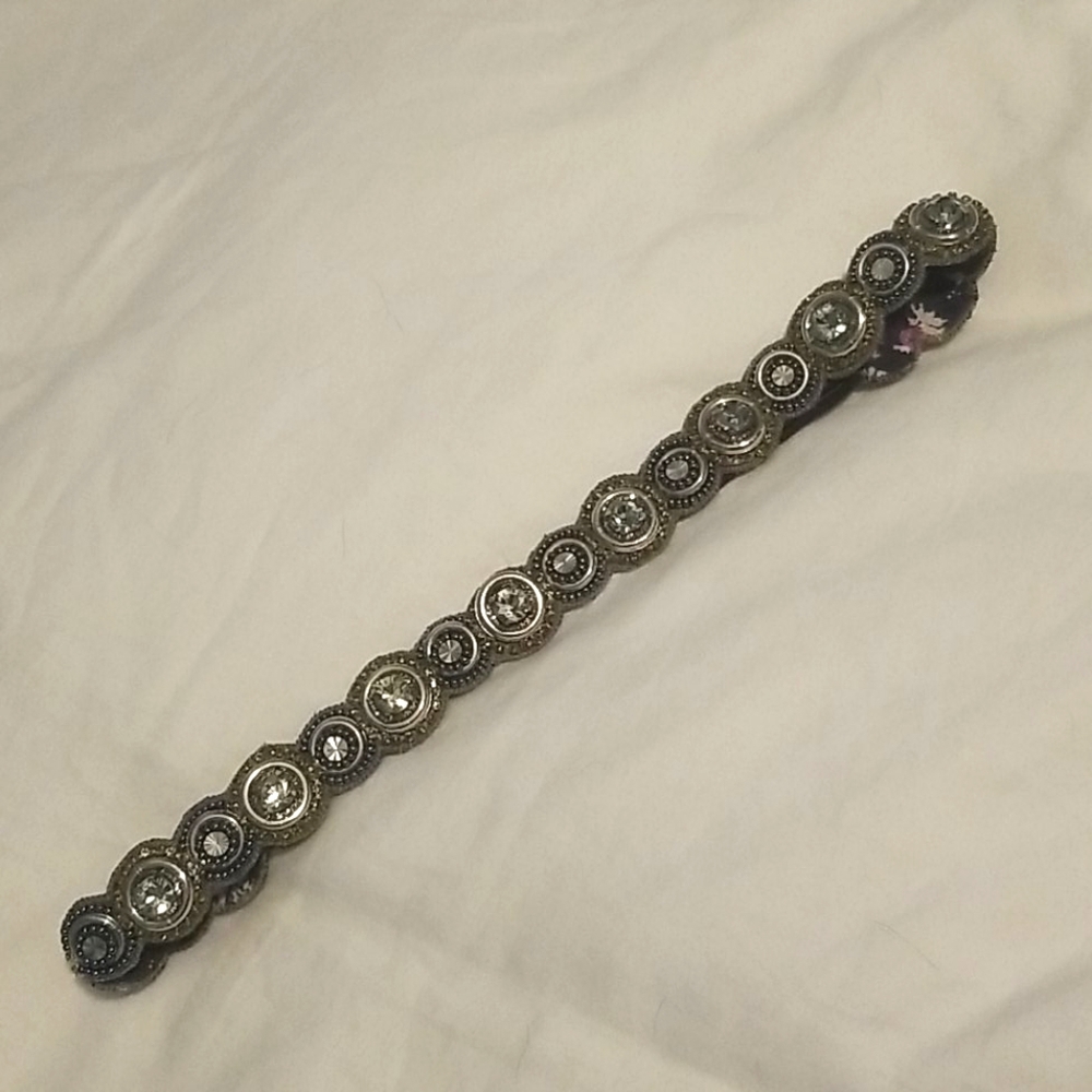 Large Rhinestone Jewel Encrusted Beaded Headband